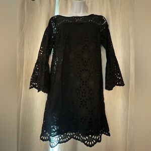 J Crew Black Cotton Dress